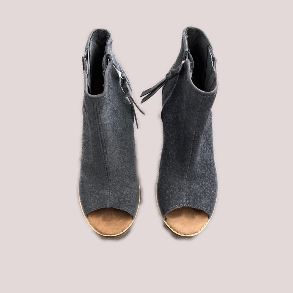Toms Majorca Peep Toe Booties
